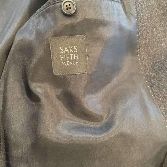 🔥 Like New! Saks Fifth Avenue Men’s Wool Coat - Picture 11 of 14